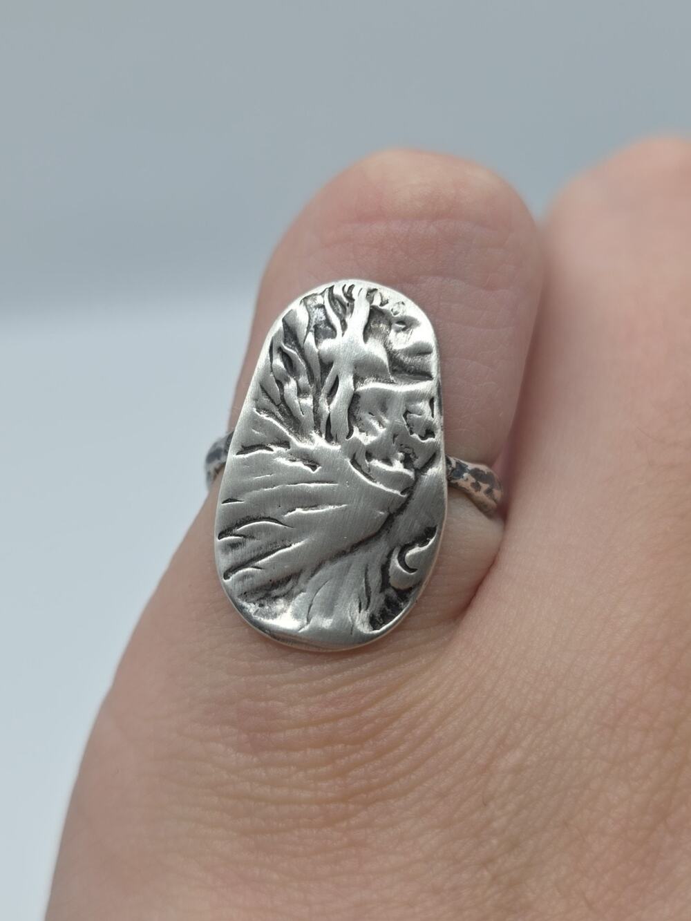 Sterling Silver 925 Very Uniqe Handmade Ring Size 7